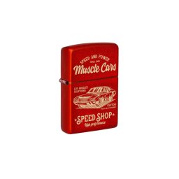 48523 Zippo öngyújtó vörös matt színben - Muscle Car