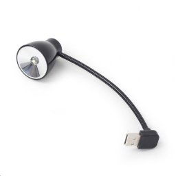 GEMBIRD USB laptop lámpa, rugalmas, fekete