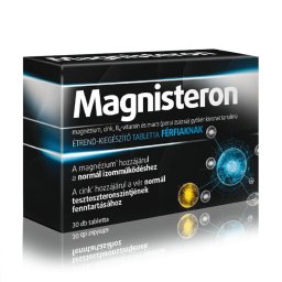 Magnisteron Magnézium Cink B6-Vitamin És Maca (Perui Zsázsa) Gyökér Tartalmú Tabletta 30db