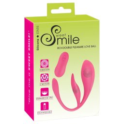 SMILE - hordható akkus, rádiós vibrációs tojás (pink)