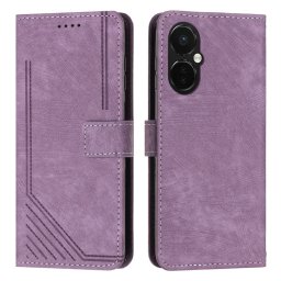 STRIPE Pénztárca tok pánttal One Plus Nord CE 3 Lite 5G lila