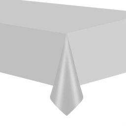 Asztalterítő, króm ezüst színű, 2,74m x 1,37m