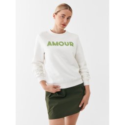 ONLY Pulóver 15304436 Fehér Regular Fit