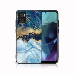 PROTEMIO MY ART Védőtok Motorola Moto E22 / E22i BLUE MARBLE (141)