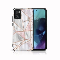 PROTEMIO MY ART Védőtok Motorola Moto E22 / E22i PINK MARBLE (143)