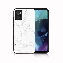 PROTEMIO MY ART Védőburkolat Motorola Moto E22 / E22i WHITE MARBLE (144)