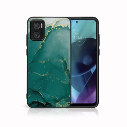 PROTEMIO MY ART Védőtok Motorola Moto E22 / E22i GREEN MARBLE (145)
