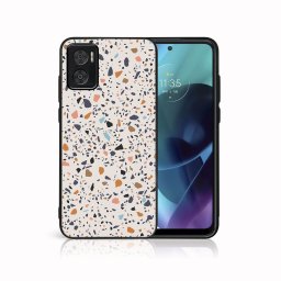 PROTEMIO MY ART Védőtok Motorola Moto E22 / E22i BEIGE TERRAZZO (162)