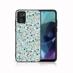 PROTEMIO MY ART Védőburkolat Motorola Moto E22 / E22i BLUE TERRAZZO (164)
