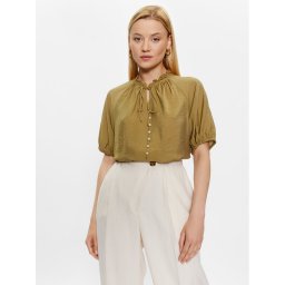 Bruuns Bazaar Blúz Karly BBW3387 Zöld Regular Fit