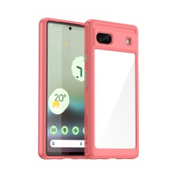 CRYSTAL Védőburkolat Google Pixel 6a telefonhoz piros