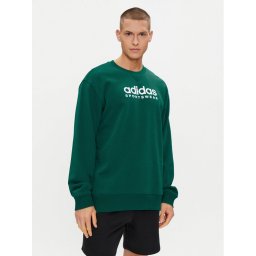adidas Pulóver All SZN Fleece Graphic IJ9440 Zöld Loose Fit