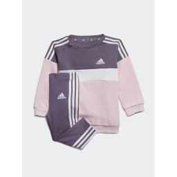 adidas Pulóver és leggins szett Tiberio 3-Stripes Colorblock IJ6325 Lila Slim Fit