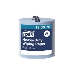 Ipari törlő 2 rétegű tekercses átmérő: 37,5 cm 1000 lap/340 méter/tekercs 1 tekercs/karton Premium W1 Tork_130070 kék
