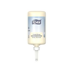 Folyékony szappan utántöltő 1 liter enyhén illatosított Premium S1 Tork_420501 sárga