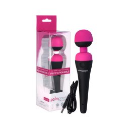 PalmPower Wand - akkus masszírozó vibrátor (pink-fekete)