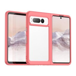 CRYSTAL Védőburkolat a Google Pixel Fold készülékhez piros