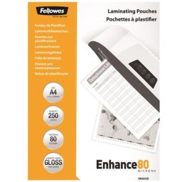 FELLOWES Meleglamináló fólia, 80 mikron, A4, fényes, 250 db, FELLOWES