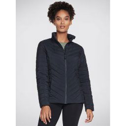 Skechers Anorák Goshield Everyday Jacket JA6 Fekete Regular Fit