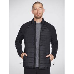 Skechers Átmeneti kabát Goshield Hybrid Jacket JA23 Fekete Regular Fit