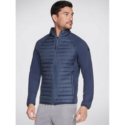 Skechers Átmeneti kabát Goshield Hybrid Jacket JA23 Sötétkék Regular Fit