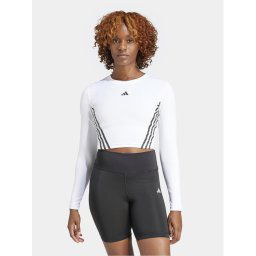 adidas Technikai póló AEROREADY Hyperglam IL6971 Fehér Tight Fit