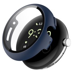 PC TELJES BORÍTÁS Üveggel ellátott műanyag borítás a Google Pixel Watch / Pixel Watch 2 sötétkék