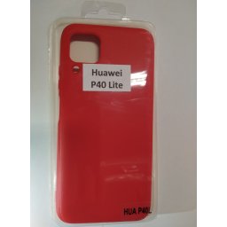 Huawei P40 Lite Gumis szilikon tok piros
