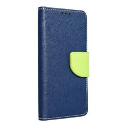 Huawei P40 Lite E Fancy kék-lime notesz tok