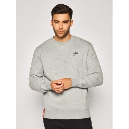 Alpha Industries Pulóver Basic 188307 Szürke Regular Fit