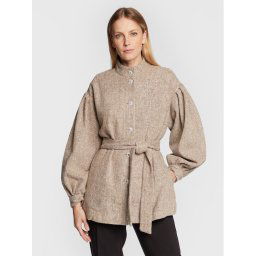 Bruuns Bazaar Átmeneti kabát Bergenia Maddi BBW3157 Bézs Relaxed Fit
