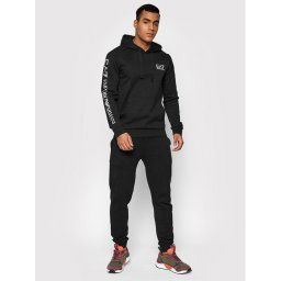 EA7 Emporio Armani Pulóver 8NPM18 PJ05Z 0203 Fekete Regular Fit