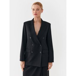 Weekend Max Mara Zakó Yarden 2350461039 Fekete Regular Fit