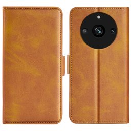 SIDE Wallet tok Realme 11 Pro 5G telefonhoz világosbarna