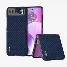 ABEEL CARBON Műanyag borítás Motorola Razr 40 sötétkék