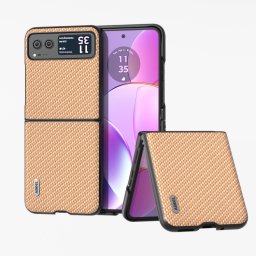 ABEEL CARBON Műanyag borítás Motorola Razr 40 bézs