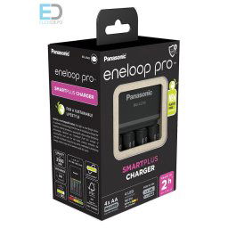 Panasonic Eneloop Smart Plus Pro Charger +4AA 2500mAh Töltõ + akkumulátor szett