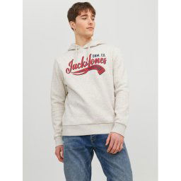 Jack&Jones Pulóver Logo 12233597 Szürke Standard Fit