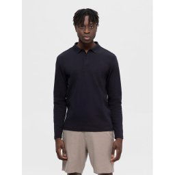 Selected Homme Pólóing 16090424 Fekete Slim Fit