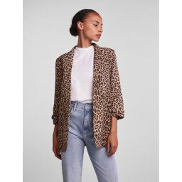 Pieces Zakó 17126850 Barna Regular Fit
