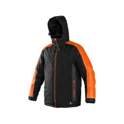 CXS BRIGHTON kabát, téli, férfi, fekete-narancssárga, XL-es méret