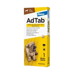 AdTab 56 mg rágótabletta kutyáknak (1,3-2,5 kg) A.U.V. 1x