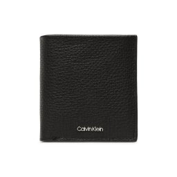 Calvin Klein Kisméretű férfi pénztárca Minimalism Trifold 6Cc W/Coin K50K509624 Fekete