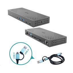 i-tec USB 3.0 / USB-C / Thunderbolt, 3x 4K Docking Station Gen 2 PD 100W