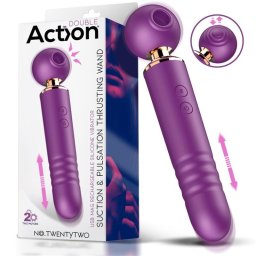 Action No. Twentytwo léghullámos és pulzációs csiklóizgató, fel-le mozgással.