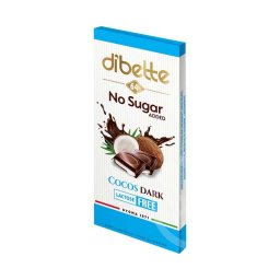 Dibette NAS kókusz ízű krémmel töltött étcsokoládé 80g