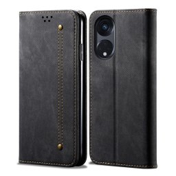 DENIM pénztárcahuzat Oppo A98 5G fekete