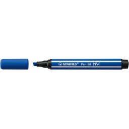 STABILO Filctoll, 1-5 mm, vágott hegy, STABILO "Pen 68 MAX", ultramarinkék