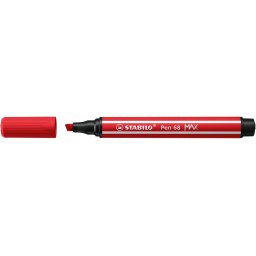 STABILO Filctoll, 1-5 mm, vágott hegy, STABILO "Pen 68 MAX", piros