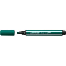 STABILO Filctoll, 1-5 mm, vágott hegy, STABILO "Pen 68 MAX", türkizzöld